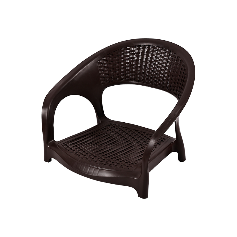 Pluggable steel tube rattan plastic chair mould