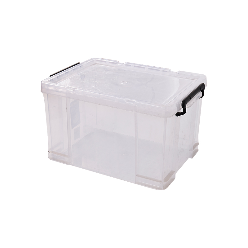 Transparent household plastic storage box